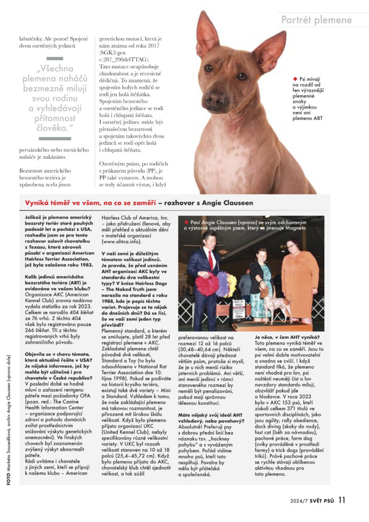 Bezsrstá plemena psů, Naháči, americký bezsrstý teriér, čínský chocholatý pes, mexický naháč, peruánský naháč